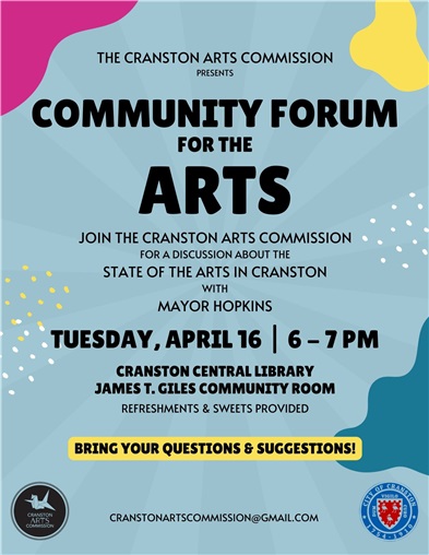 Cranston Arts Commission - Community Forum with Mayor Hopkins